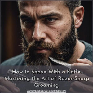 how to shave with a knife