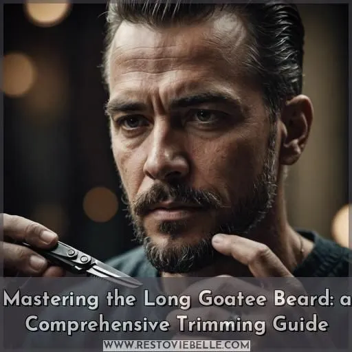how to trim a long goatee