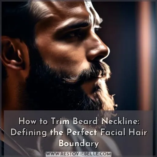 how to trim beard neckline