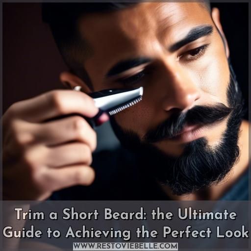 how to trim short beard