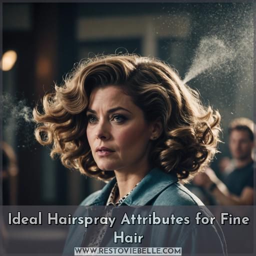 Ideal Hairspray Attributes for Fine Hair