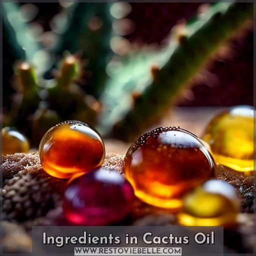 Ingredients in Cactus Oil