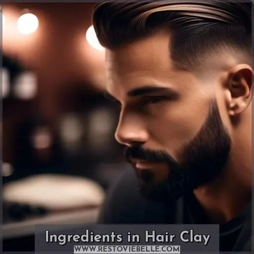 Ingredients in Hair Clay