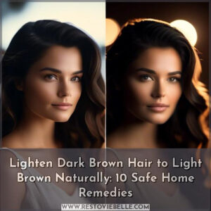 lighten dark brown hair to light brown naturally