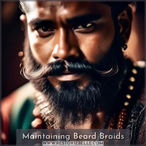Maintaining Beard Braids