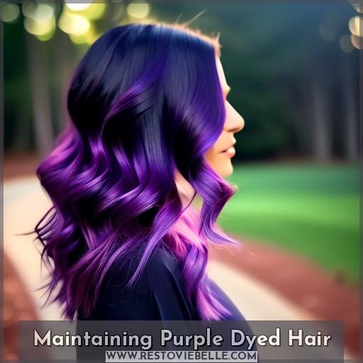 Maintaining Purple Dyed Hair