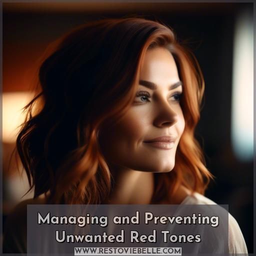 Managing and Preventing Unwanted Red Tones