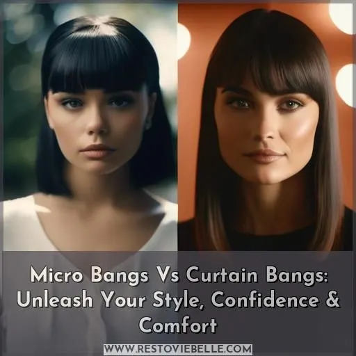 micro bangs vs curtain bangs