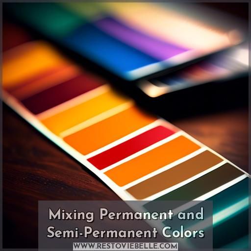 Mixing Permanent and Semi-Permanent Colors Mixing Permanent and Semi-Permanent Colors