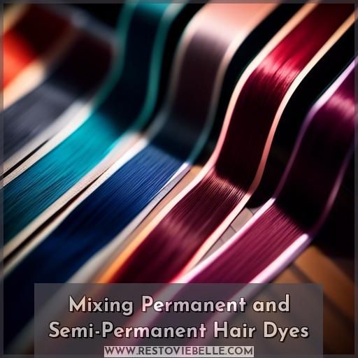 Mixing Permanent and Semi-Permanent Hair Dyes Mixing Permanent and Semi-Permanent Hair Dyes
