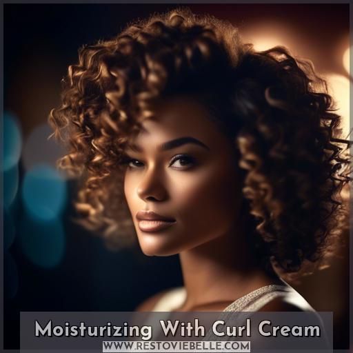 Moisturizing With Curl Cream