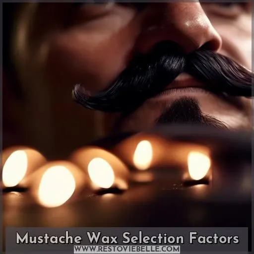 Mustache Wax Selection Factors