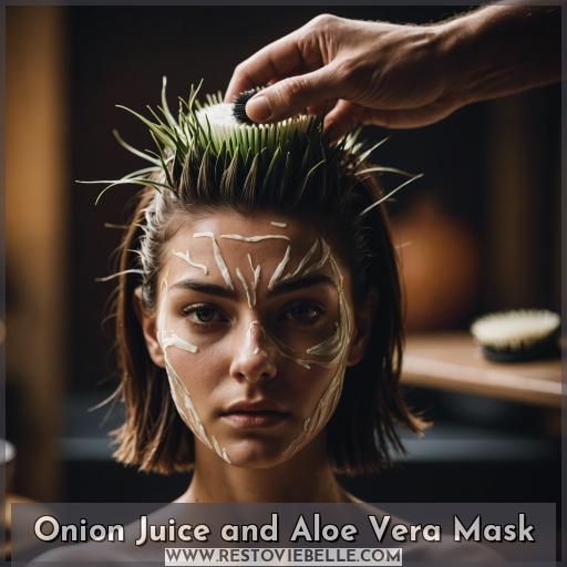 Onion Juice and Aloe Vera Mask