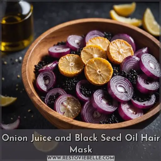 Onion Juice and Black Seed Oil Hair Mask
