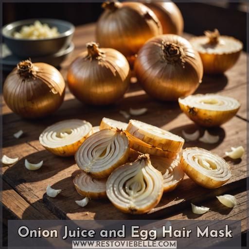Onion Juice and Egg Hair Mask Onion Juice and Egg Hair Mask
