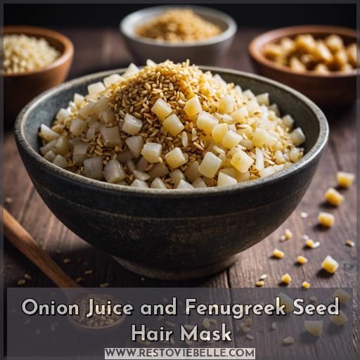 Onion Juice and Fenugreek Seed Hair Mask Onion Juice and Fenugreek Seed Hair Mask