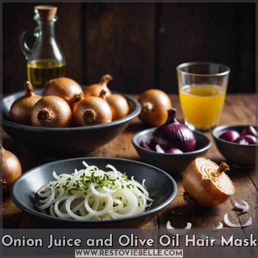 Onion Juice and Olive Oil Hair Mask
