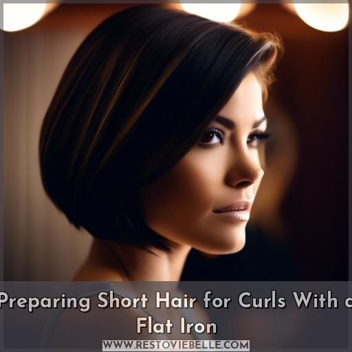 Preparing Short Hair for Curls With a Flat Iron Preparing Short Hair for Curls With a Flat Iron