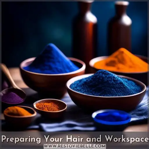 Preparing Your Hair and Workspace
