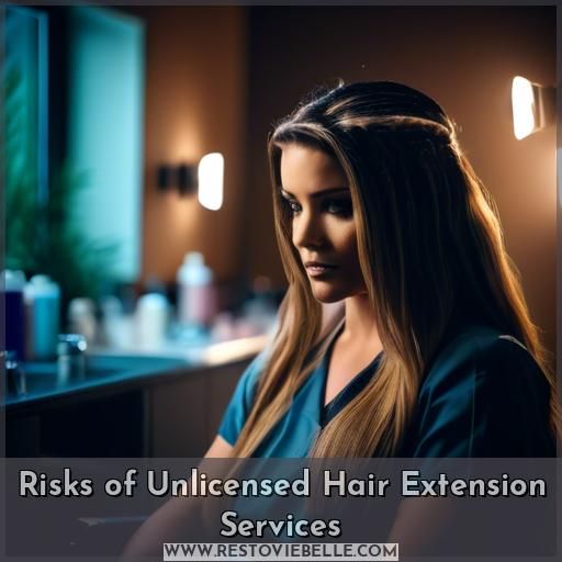 Risks of Unlicensed Hair Extension Services