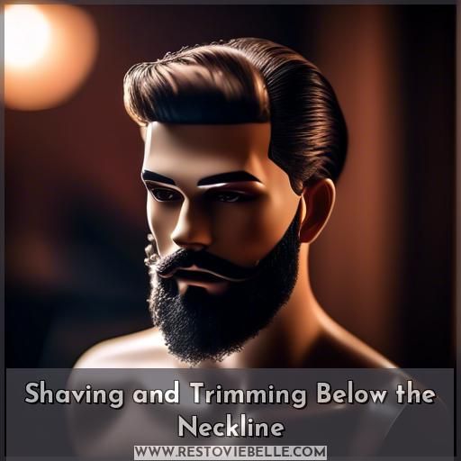 Shaving and Trimming Below the Neckline