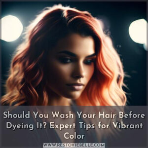 should i wash my hair before i dye it