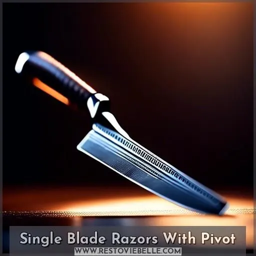 Single Blade Razors With Pivot