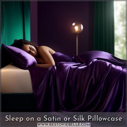 Sleep on a Satin or Silk Pillowcase