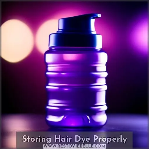 Storing Hair Dye Properly