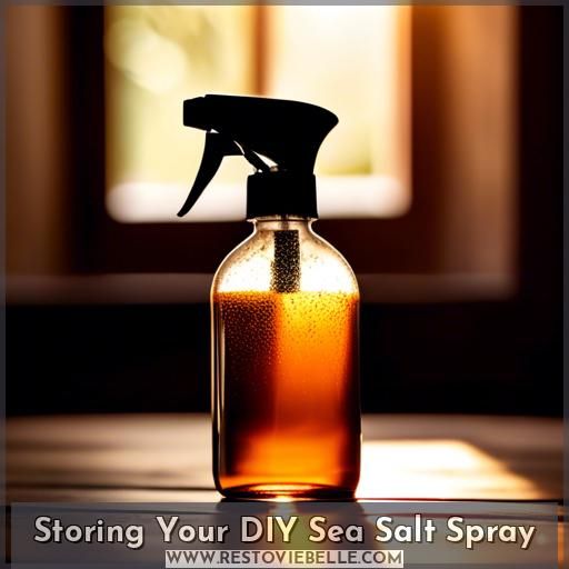 Storing Your DIY Sea Salt Spray