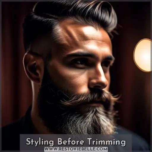 Styling Before Trimming