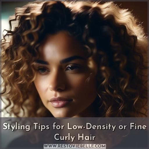 Styling Tips for Low-Density or Fine Curly Hair