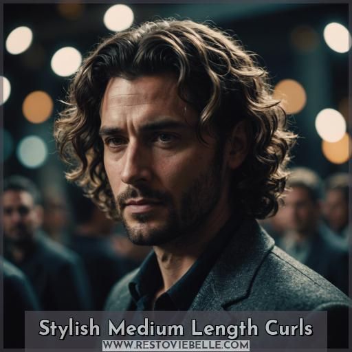 Stylish Medium Length Curls