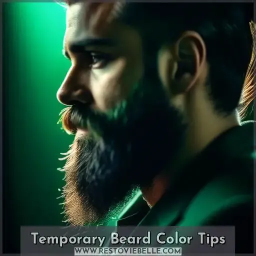Temporary Beard Color Tips