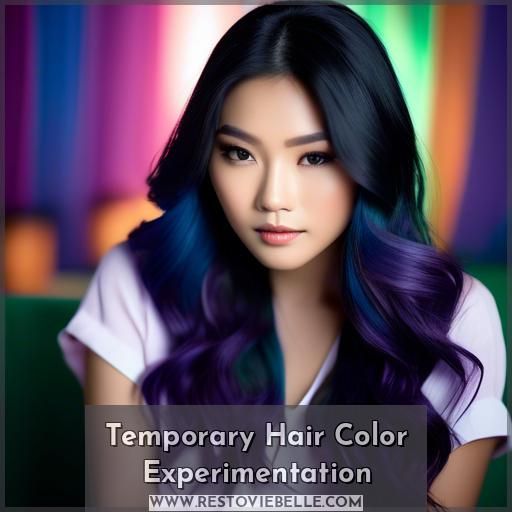 Temporary Hair Color Experimentation