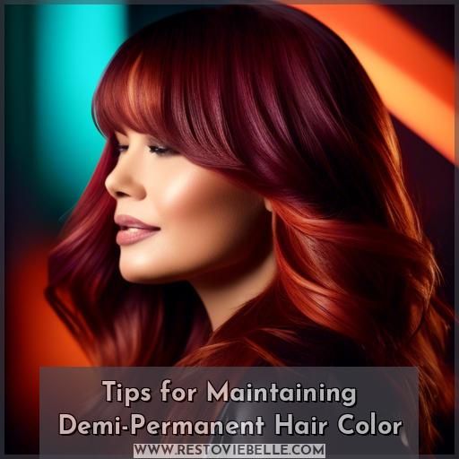 Tips for Maintaining Demi-Permanent Hair Color