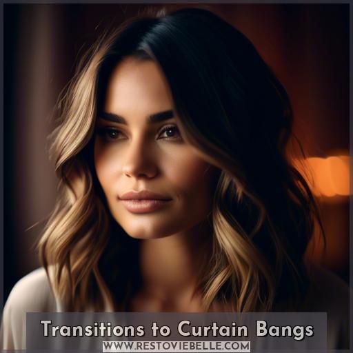 Transitions to Curtain Bangs