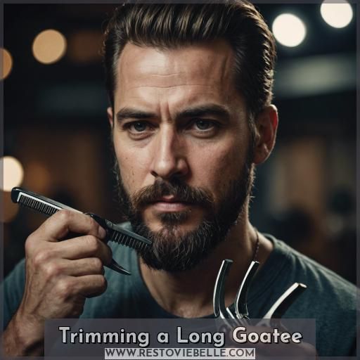 Trimming a Long Goatee