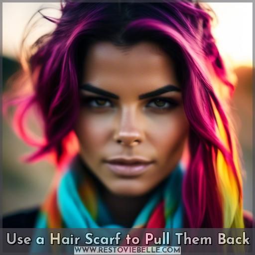 Use a Hair Scarf to Pull Them Back