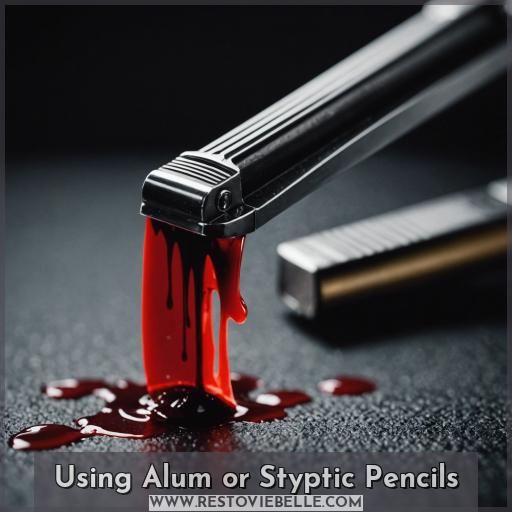 Using Alum or Styptic Pencils