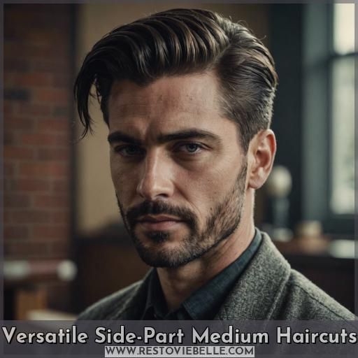 Versatile Side-Part Medium Haircuts