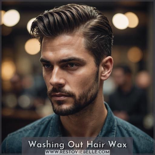Washing Out Hair Wax