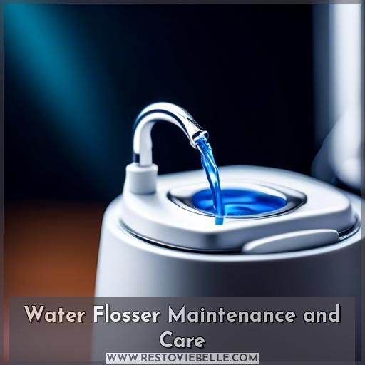 Water Flosser Maintenance and Care