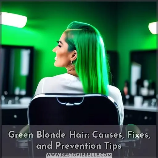 what to do when bleached hair turns green