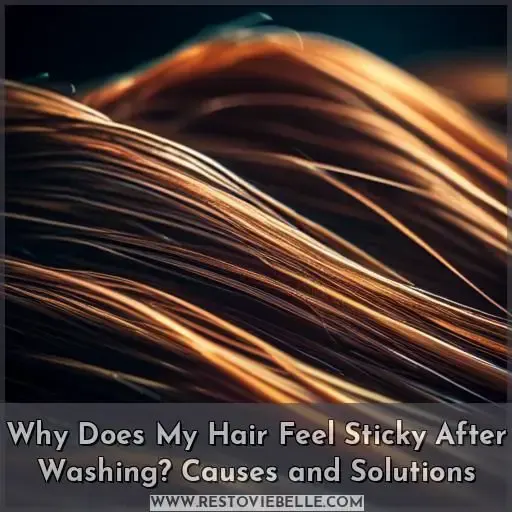 why does my hair feel sticky after washing