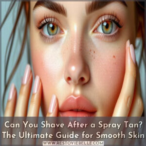 can you shave after a spray tan