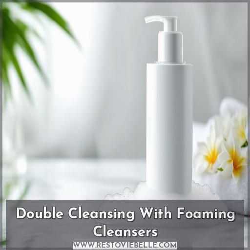 Double Cleansing With Foaming Cleansers Double Cleansing With Foaming Cleansers