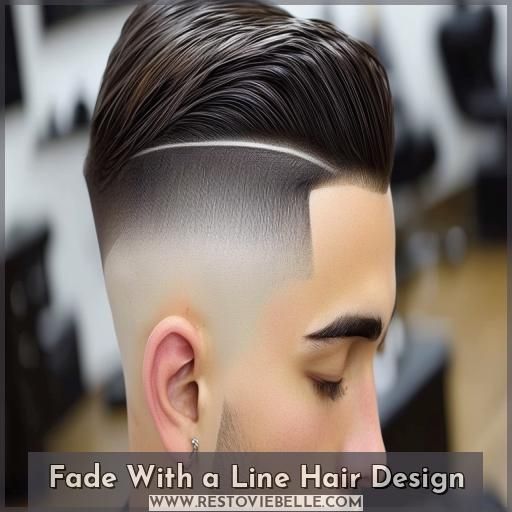 Fade With a Line Hair Design Fade With a Line Hair Design