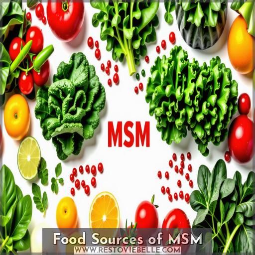Food Sources of MSM Food Sources of MSM