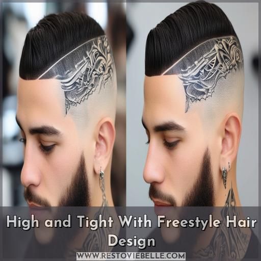 High and Tight With Freestyle Hair Design High and Tight With Freestyle Hair Design